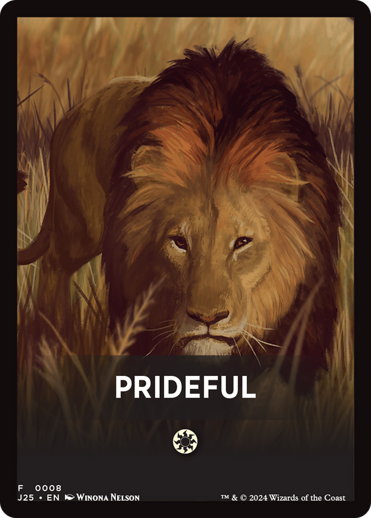 Prideful Theme Card [Foundations Jumpstart Front Cards] | Card Citadel