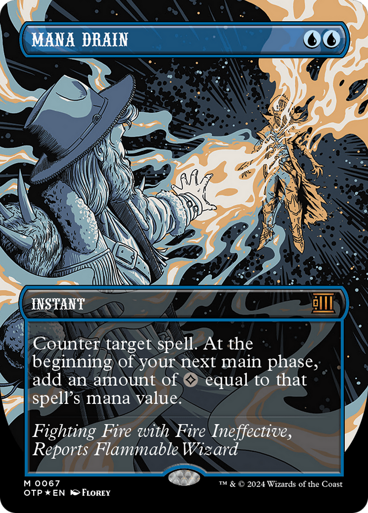 Mana Drain (Textured Foil) [Outlaws of Thunder Junction: Breaking News Card Citadel Mana Drain (Textured Foil) [Outlaws of Thunder Junction: Breaking News Card Citadel