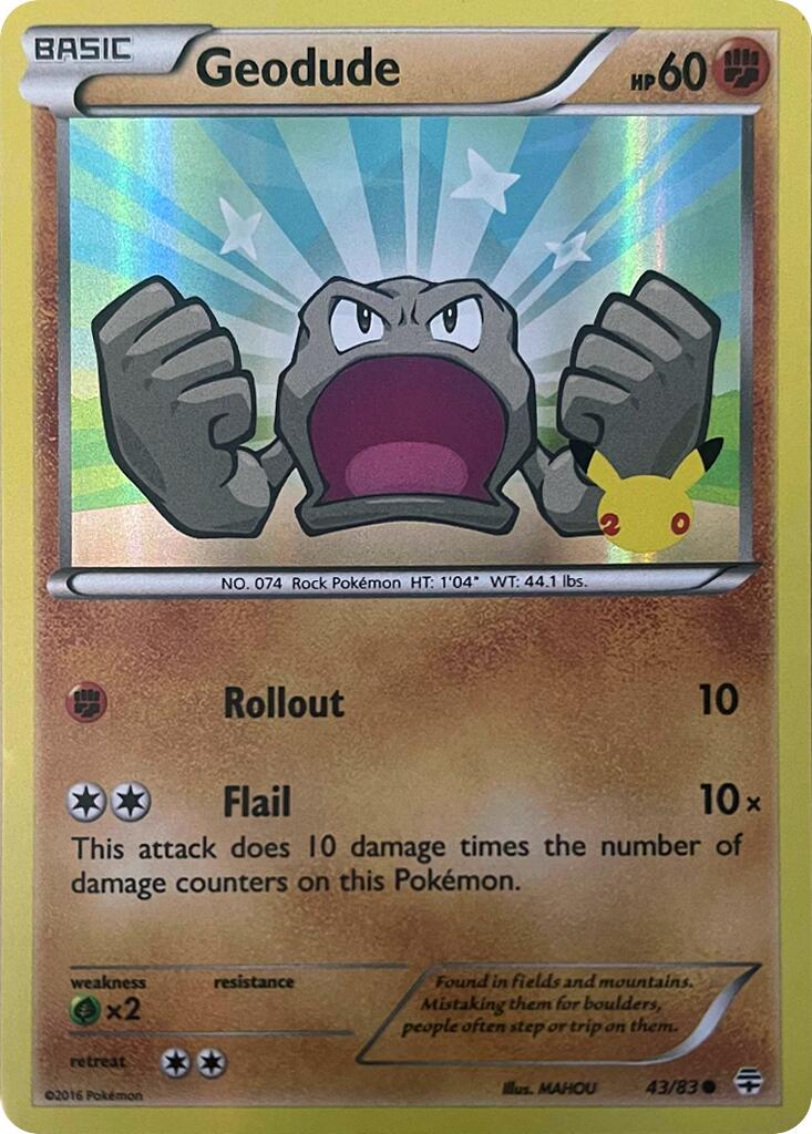 Geodude (043/083) [Celebrations: 25th Anniversary] | Card Citadel