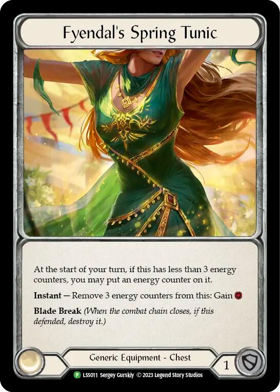 Fabric of Spring // Fyendal's Spring Tunic [LSS011] (Promo)  Cold Foil | Card Citadel