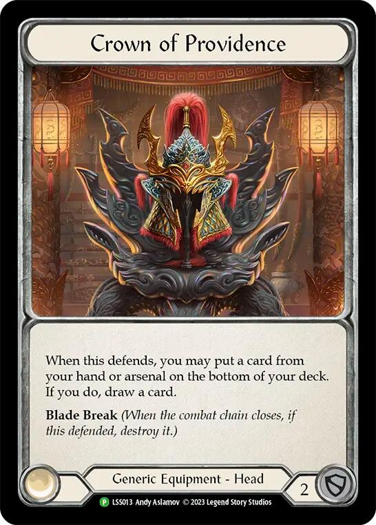 Fabric of Providence // Crown of Providence [LSS013] (Promo)  Cold Foil | Card Citadel