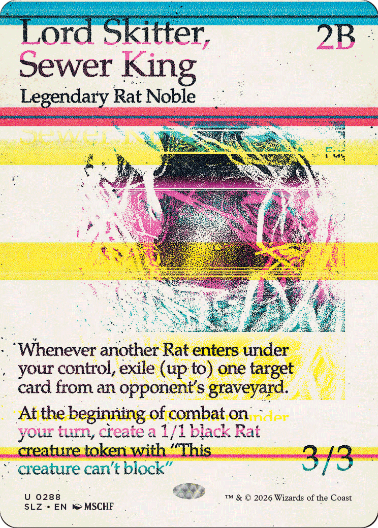 Lord Skitter, Sewer King (0288) [Secret Lair x MSCHF: The Zeta Set] | Card Citadel