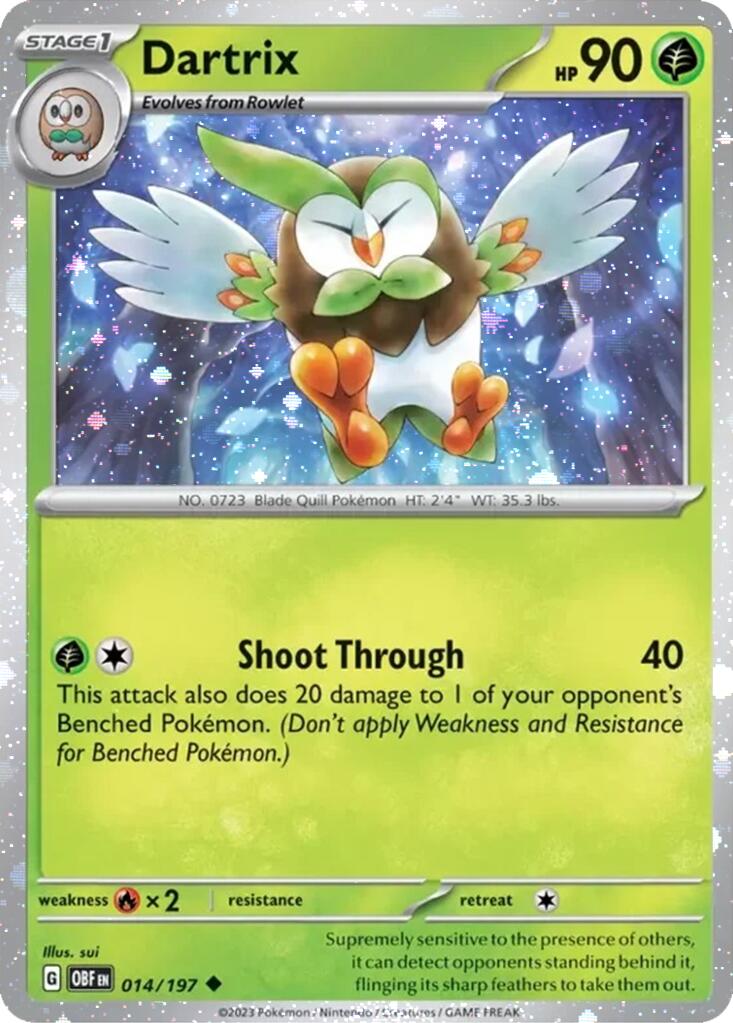 Dartrix (014/197) (Cosmos Holo) [Miscellaneous Cards] | Card Citadel