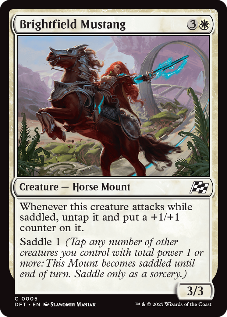 Brightfield Mustang [Aetherdrift] | Card Citadel