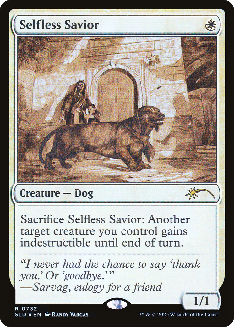 Selfless Savior (Sketch) [Secret Lair Drop Promos] | Card Citadel