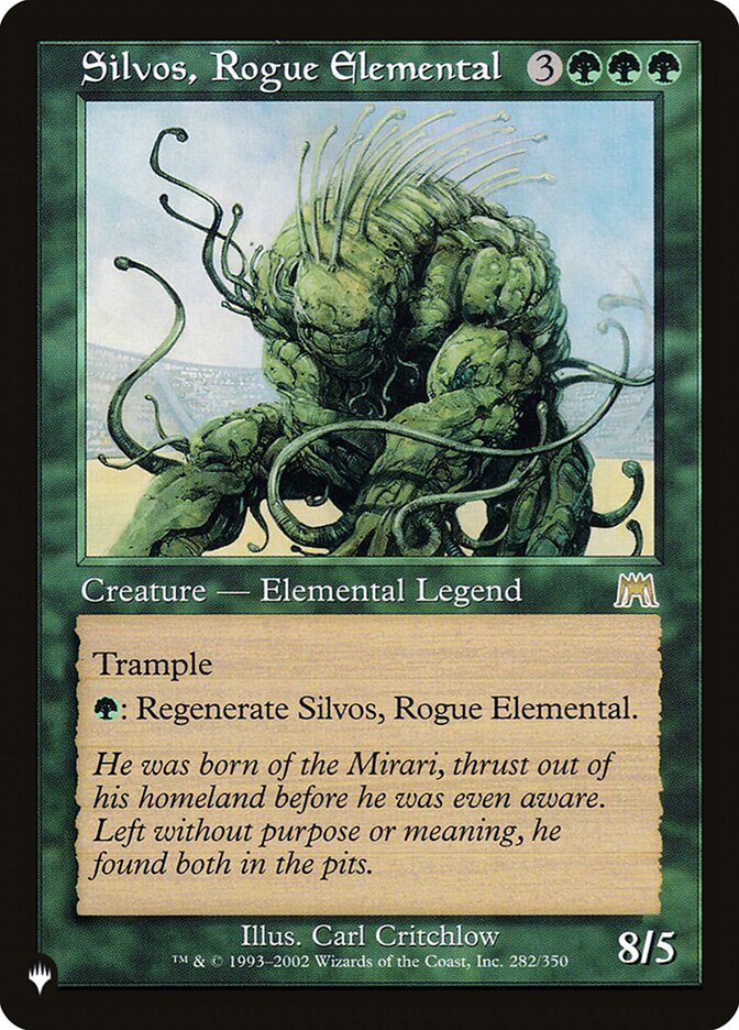 Silvos, Rogue Elemental [The List] | Card Citadel