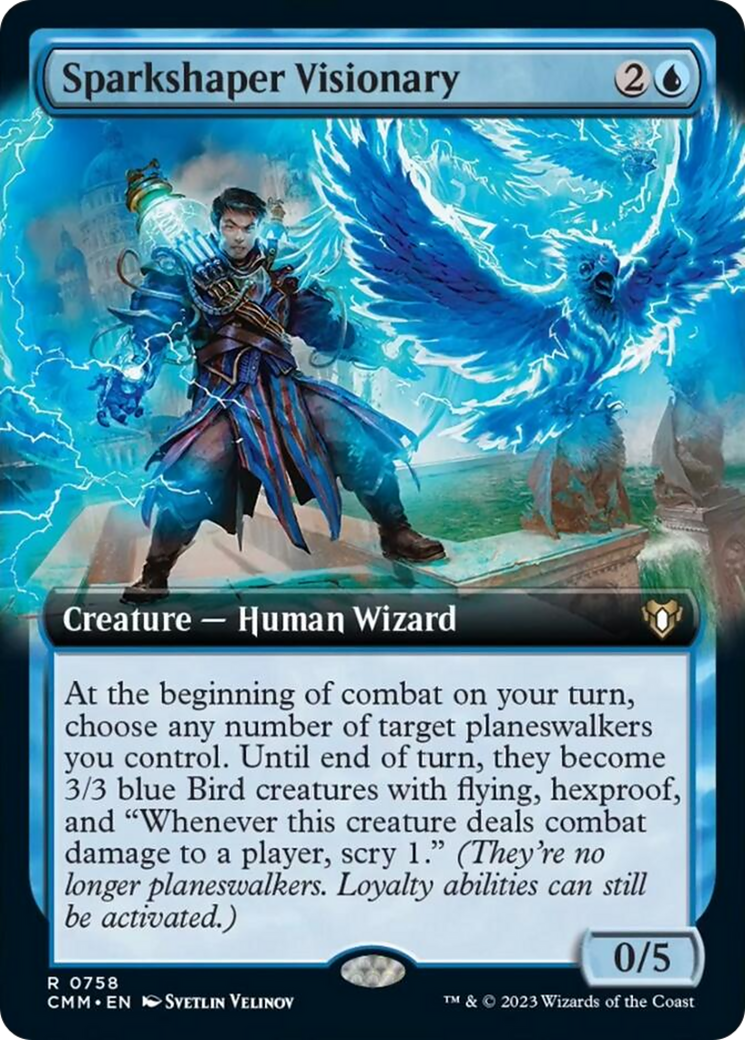 Sparkshaper Visionary (Extended Art) [Commander Masters] | Card Citadel