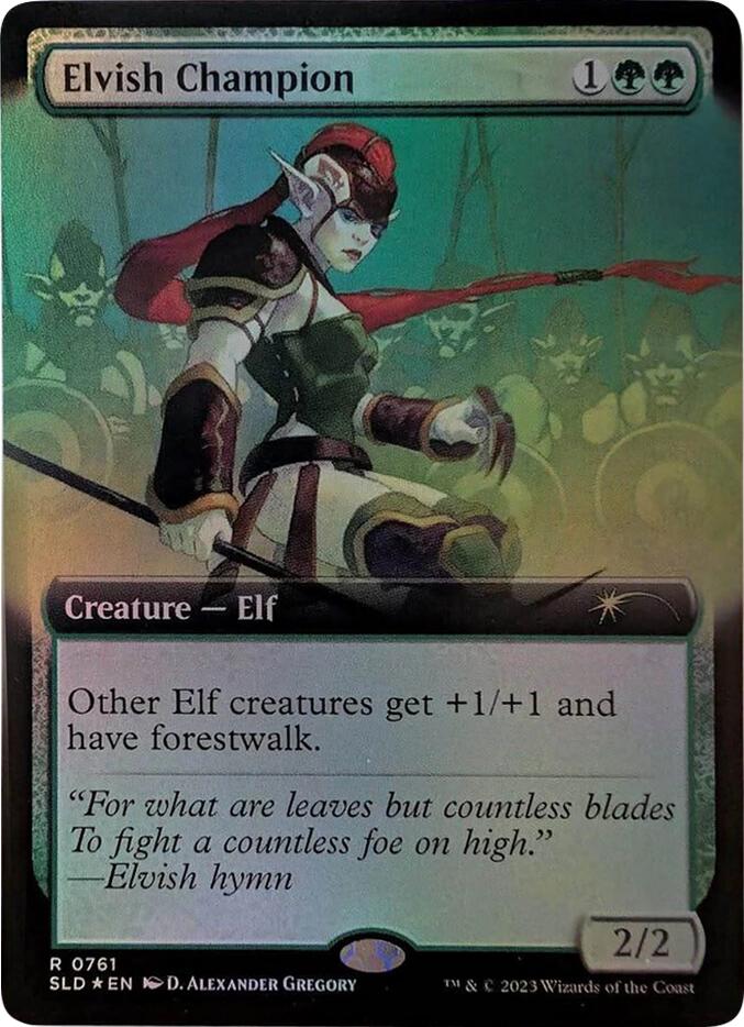 Elvish Champion (Extended Art) [Secret Lair Drop Series] | Card Citadel