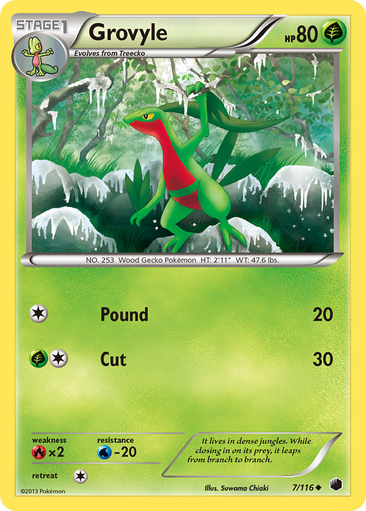 Grovyle (7/116) [Black & White: Plasma Freeze] | Card Citadel