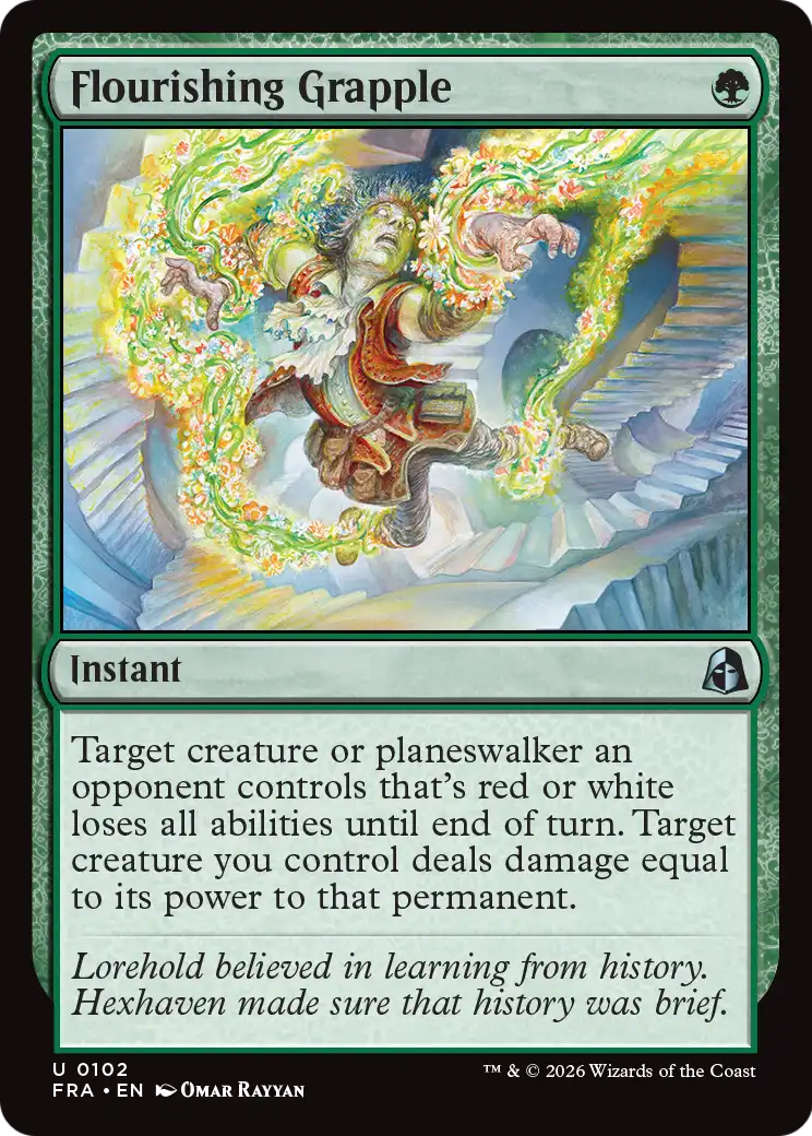 Flourishing Grapple [Reality Fracture] | Card Citadel