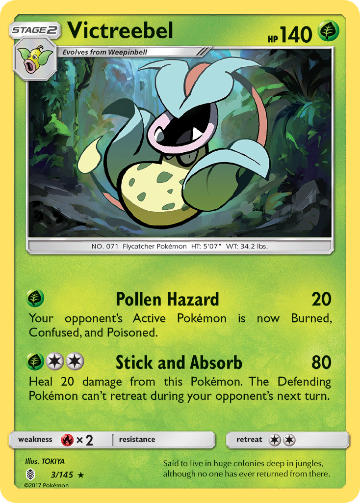 Victreebel (3/145) [Sun & Moon: Guardians Rising] | Card Citadel