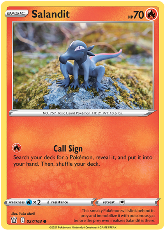 Salandit (027/163) [Sword & Shield: Battle Styles] | Card Citadel