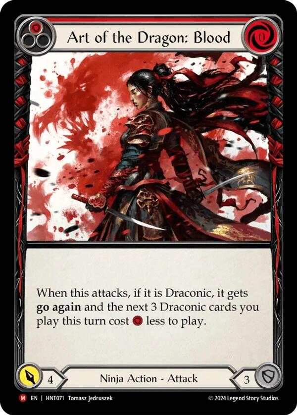 Art of the Dragon: Blood [HNT071] (The Hunted)  Rainbow Foil | Card Citadel