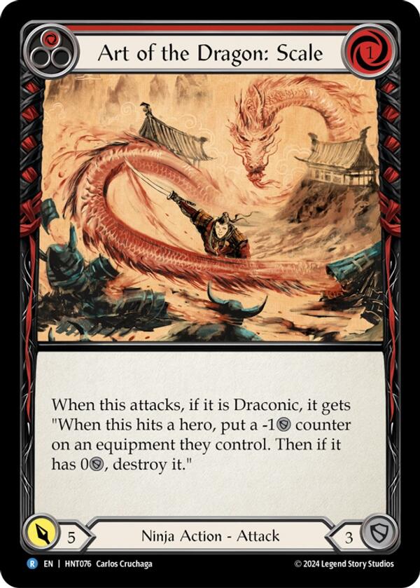 Art of the Dragon: Scale [HNT076] (The Hunted)  Rainbow Foil | Card Citadel