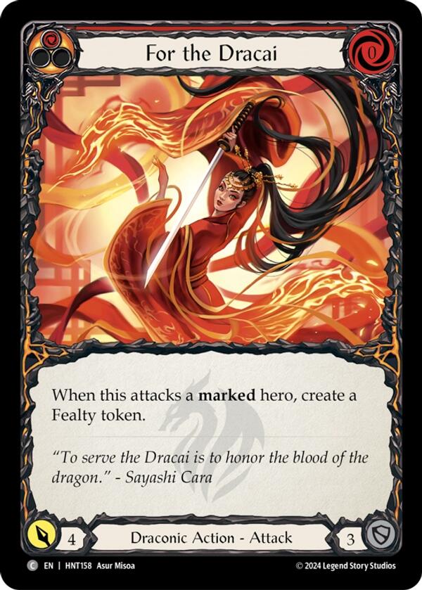 For the Dracai [HNT158] (The Hunted)  Rainbow Foil | Card Citadel