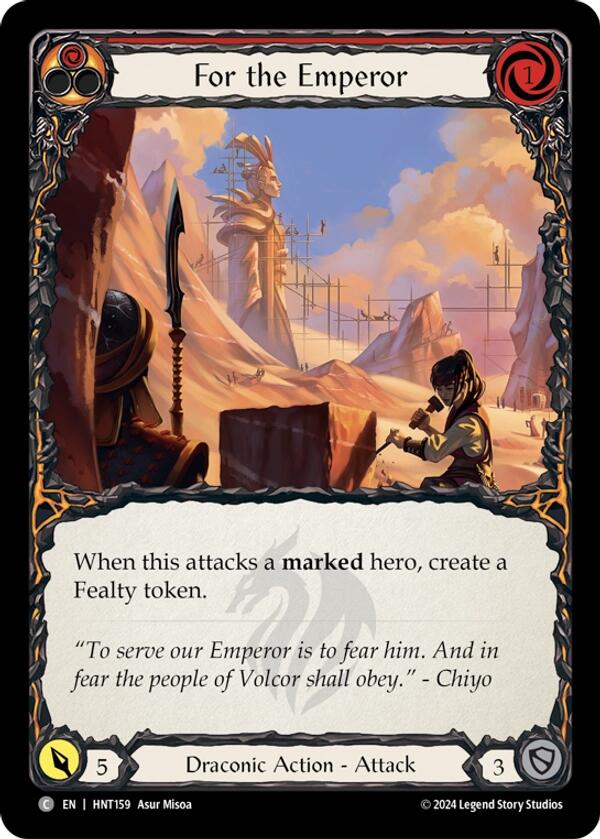 For the Emperor [HNT159] (The Hunted)  Rainbow Foil | Card Citadel