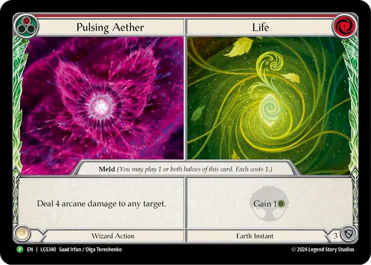 Pulsing Aether // Life [LGS340] (Promo)  Cold Foil | Card Citadel