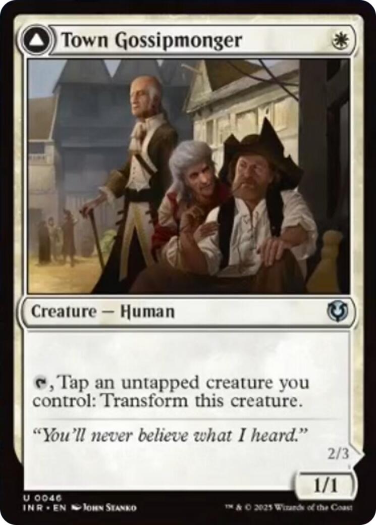 Town Gossipmonger // Incited Rabble [Innistrad Remastered] | Card Citadel