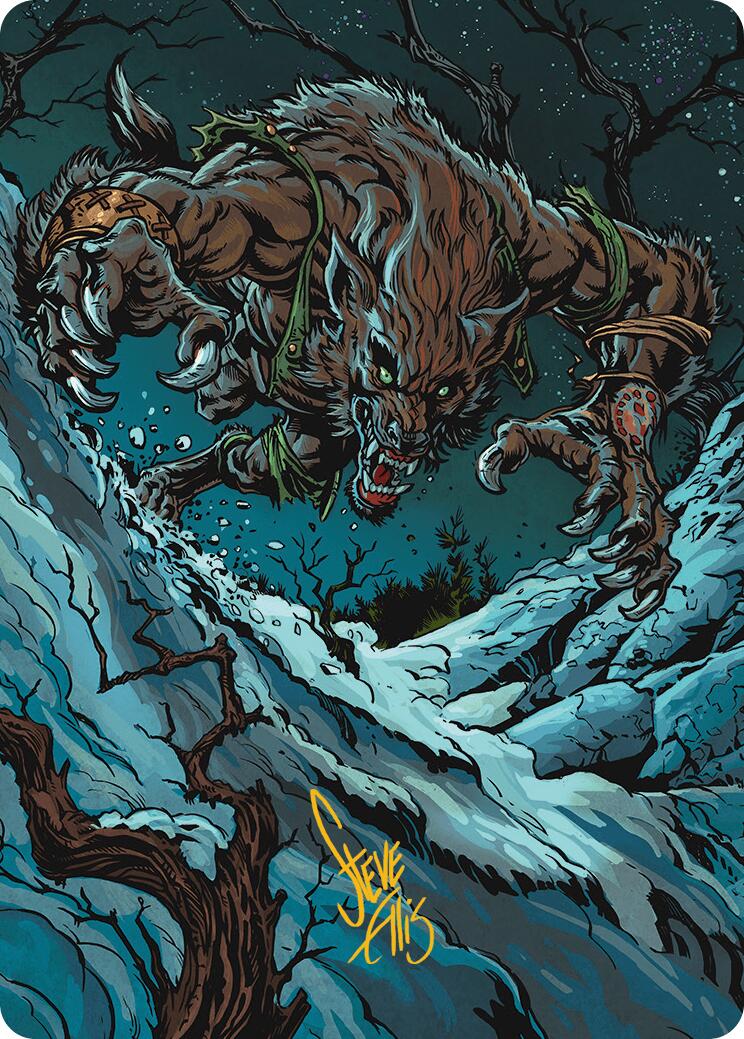 Ravager of the Fells Art Card (Gold-Stamped Signature) [Innistrad Remastered Art Series] | Card Citadel