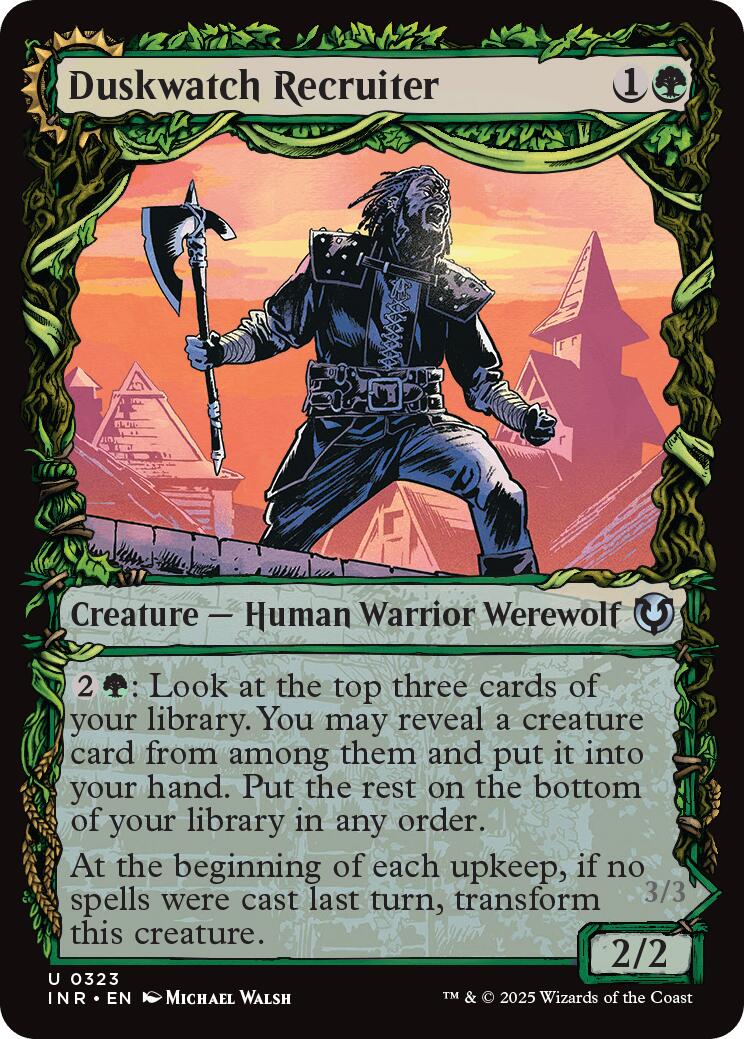 Duskwatch Recruiter // Krallenhorde Howler (Showcase) [Innistrad Remastered] | Card Citadel