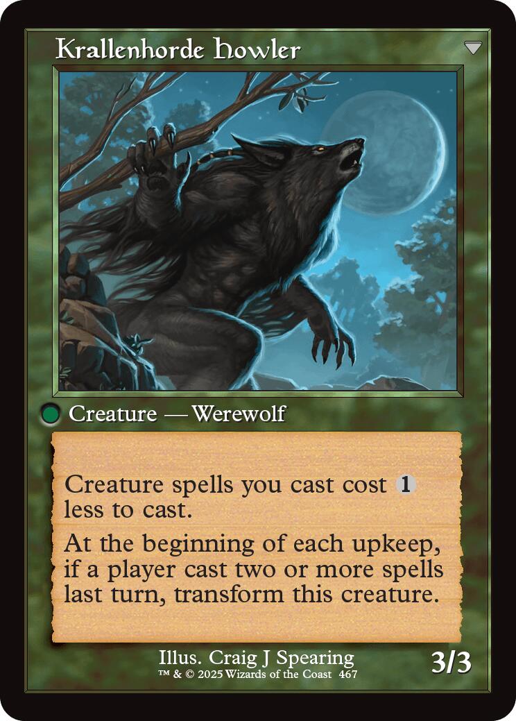 Duskwatch Recruiter // Krallenhorde Howler (Retro Frame) [Innistrad Remastered] | Card Citadel