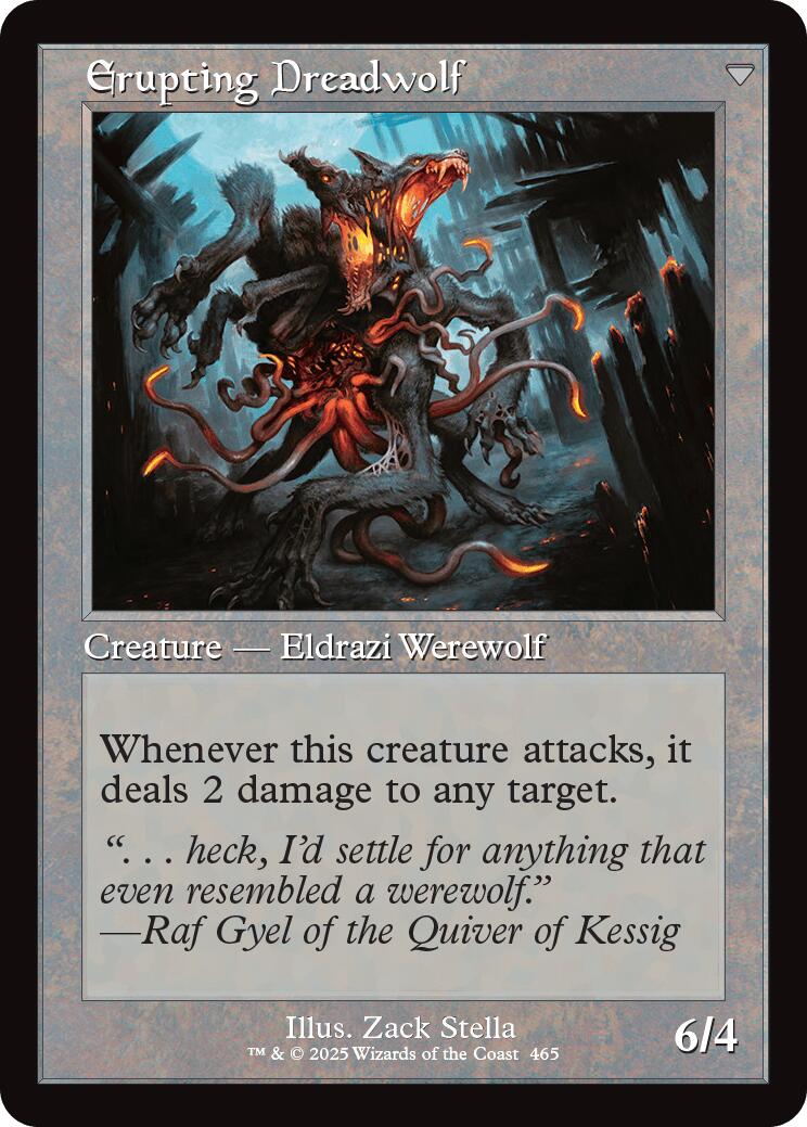 Smoldering Werewolf // Erupting Dreadwolf (Retro Frame) [Innistrad Remastered] | Card Citadel