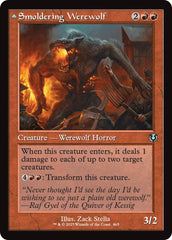 Smoldering Werewolf // Erupting Dreadwolf (Retro Frame) [Innistrad Remastered] | Card Citadel