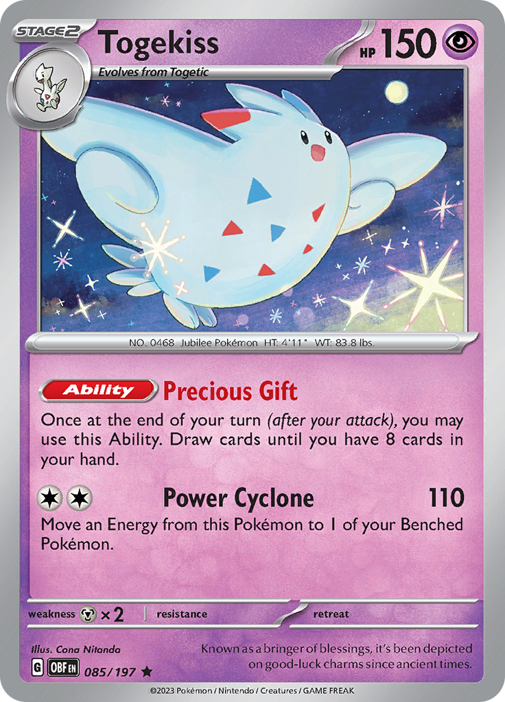 Togekiss (085/197) [Scarlet & Violet: Obsidian Flames] | Card Citadel