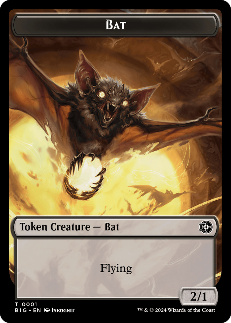 Bat Token [Outlaws of Thunder Junction: The Big Score Tokens] | Card Citadel