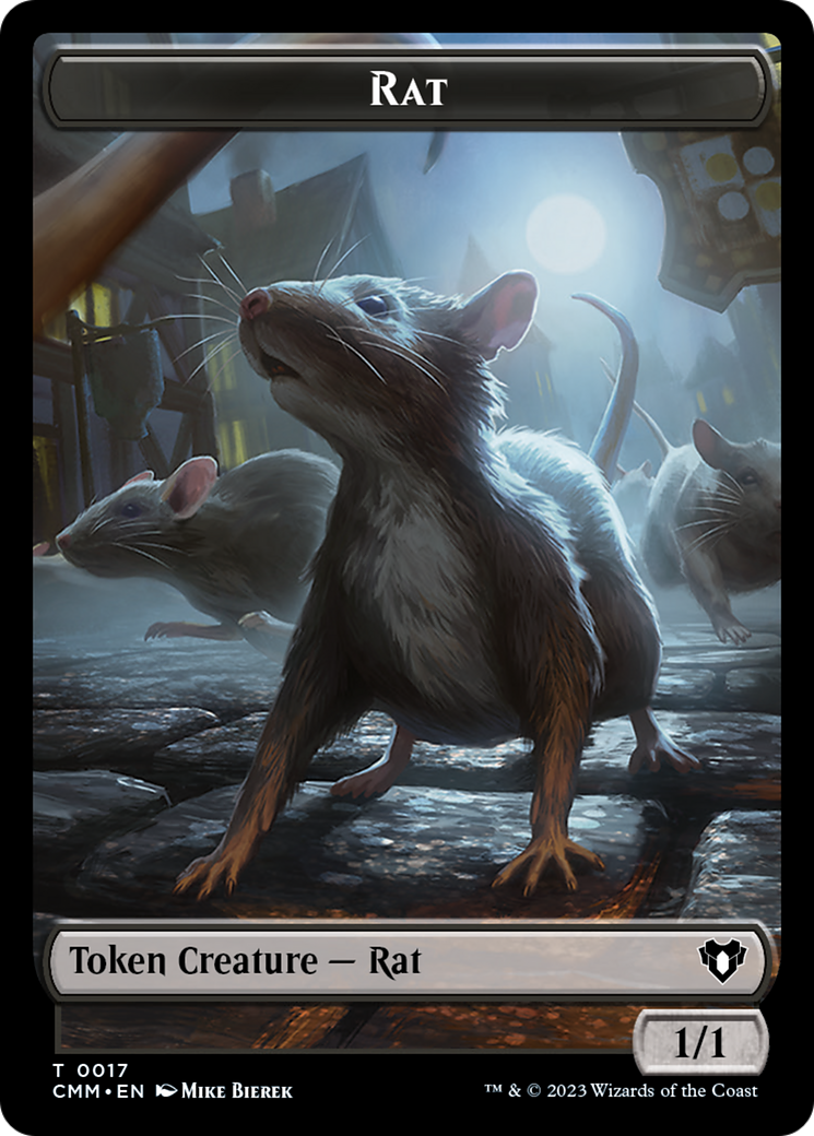 Rat Token [Commander Masters Tokens] | Card Citadel