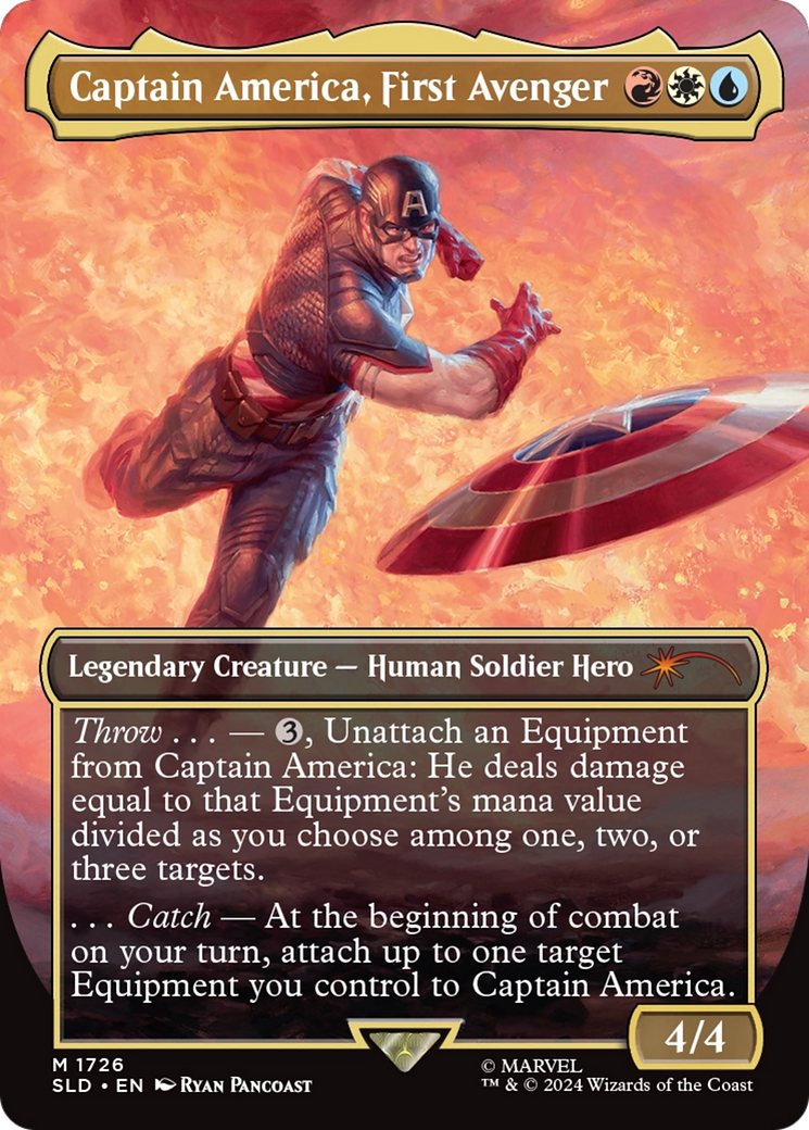 Captain America, First Avenger (Rainbow Foil) [Secret Lair Drop Series] | Card Citadel