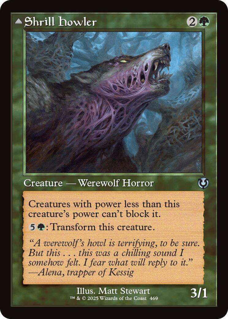 Shrill Howler // Howling Chorus (Retro Frame) [Innistrad Remastered] | Card Citadel