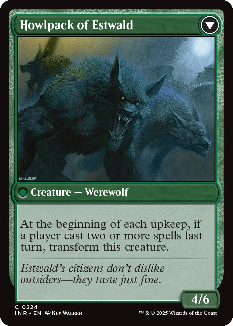 Villagers of Estwald // Howlpack of Estwald [Innistrad Remastered] | Card Citadel