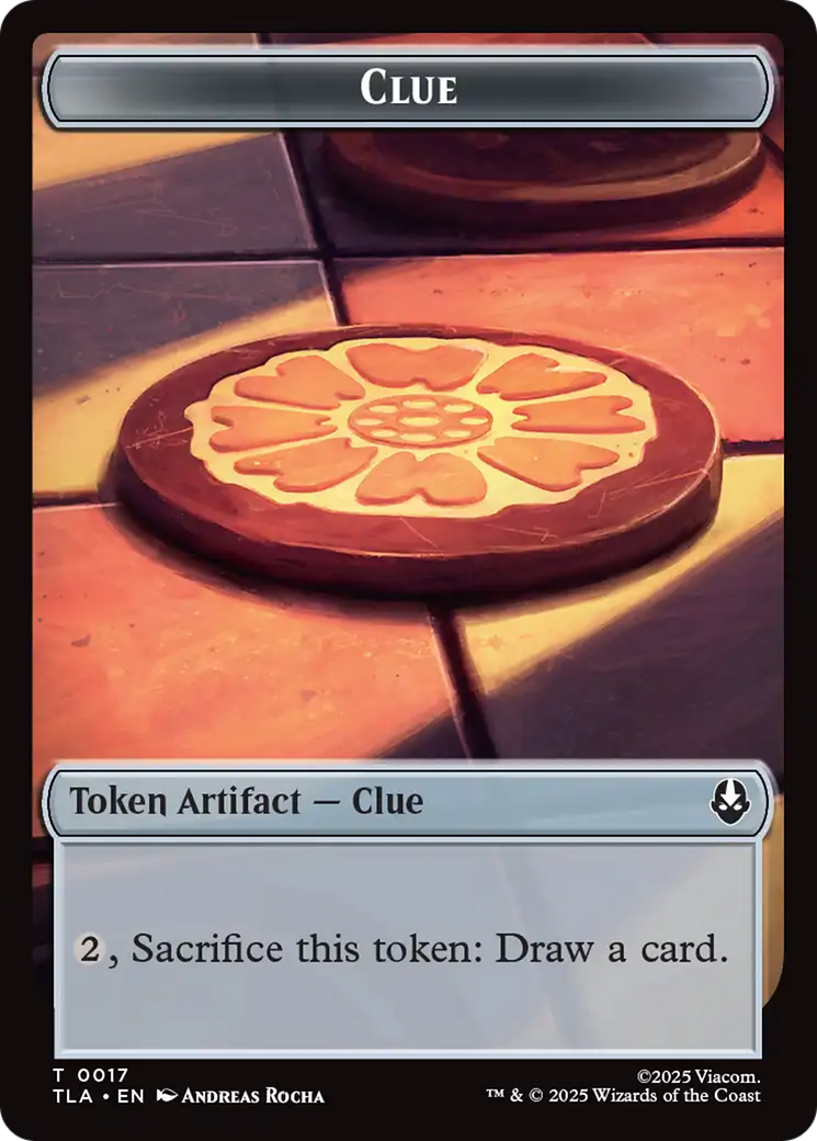 Monk // Clue (0017) Double-Sided Token [Avatar: The Last Airbender Tokens] | Card Citadel