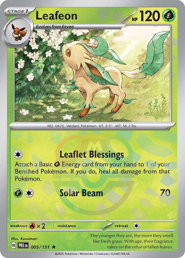 Leafeon (005/131) (Master Ball Pattern) [Scarlet & Violet: Prismatic Evolutions] | Card Citadel