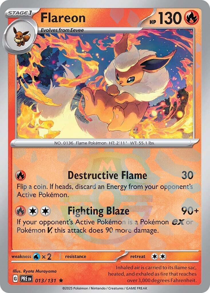 Flareon (013/131) (Master Ball Pattern) [Scarlet & Violet: Prismatic Evolutions] | Card Citadel