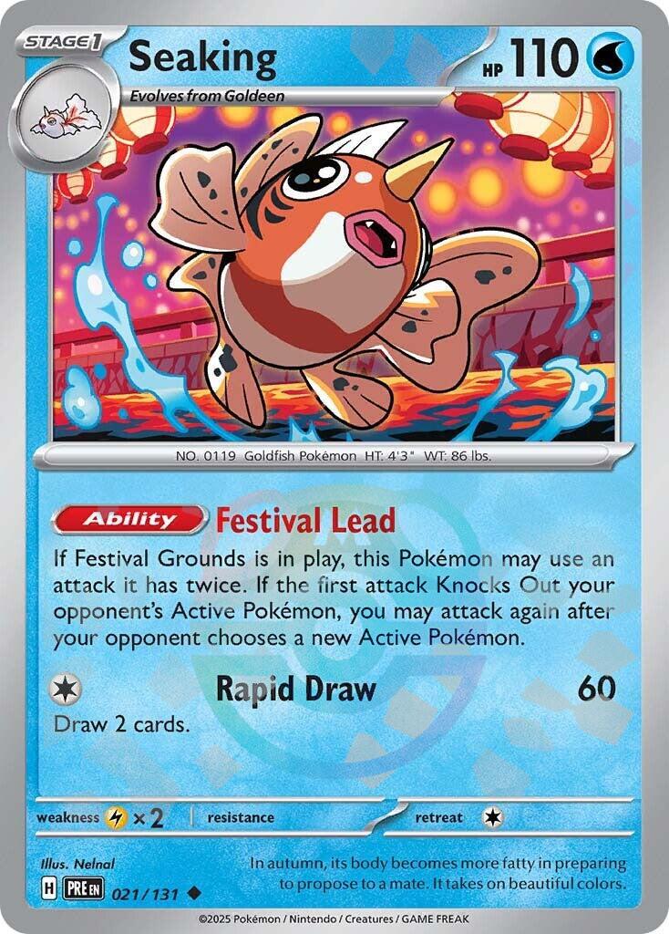 Seaking (021/131) (Master Ball Pattern) [Scarlet & Violet: Prismatic Evolutions] | Card Citadel