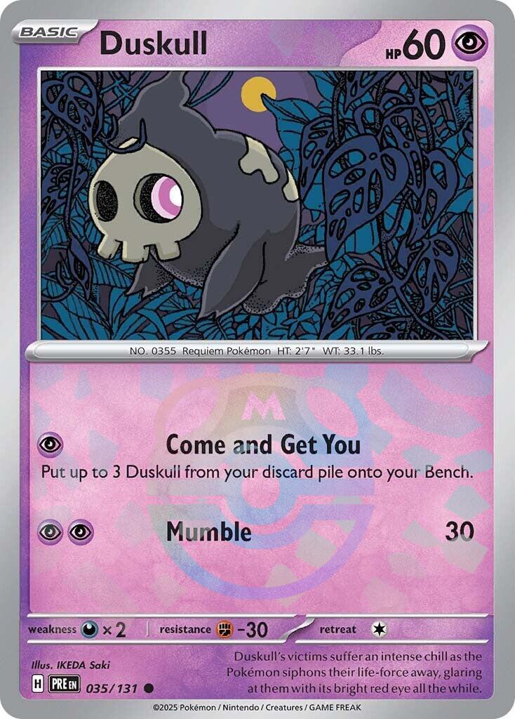 Duskull (035/131) (Master Ball Pattern) [Scarlet & Violet: Prismatic Evolutions] | Card Citadel