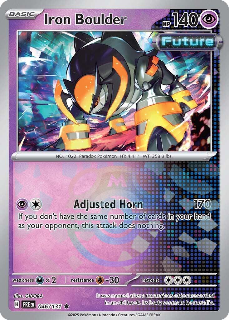 Iron Boulder (046/131) (Master Ball Pattern) [Scarlet & Violet: Prismatic Evolutions] | Card Citadel