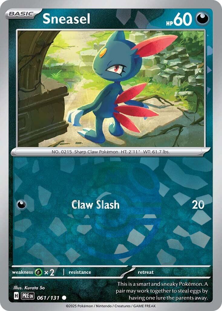 Sneasel (061/131) (Master Ball Pattern) [Scarlet & Violet: Prismatic Evolutions] | Card Citadel