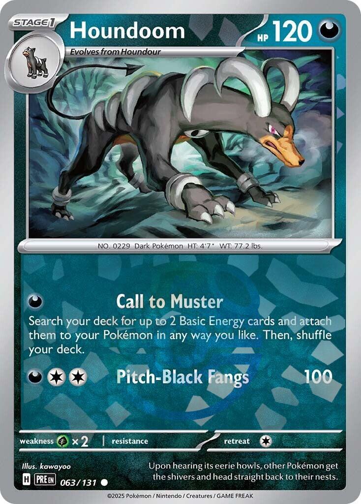 Houndoom (063/131) (Master Ball Pattern) [Scarlet & Violet: Prismatic Evolutions] | Card Citadel