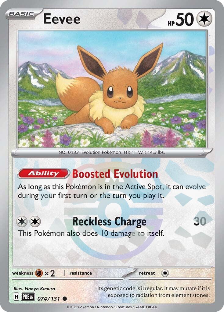 Eevee (074/131) (Master Ball Pattern) [Scarlet & Violet: Prismatic Evolutions] | Card Citadel