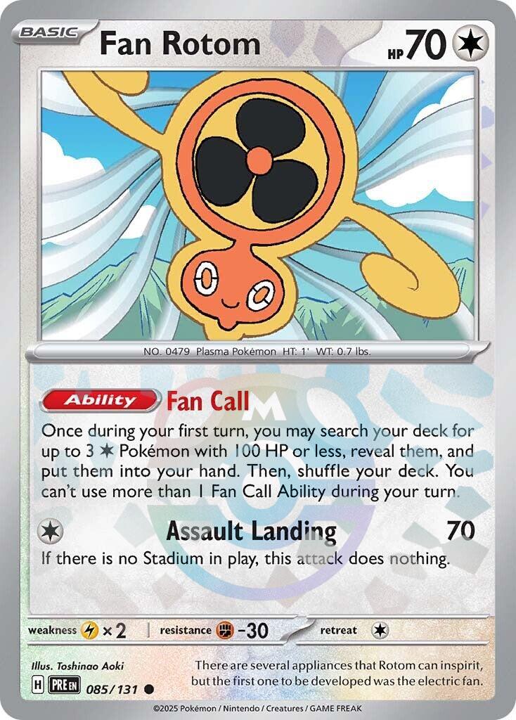 Fan Rotom (085/131) (Master Ball Pattern) [Scarlet & Violet: Prismatic Evolutions] | Card Citadel