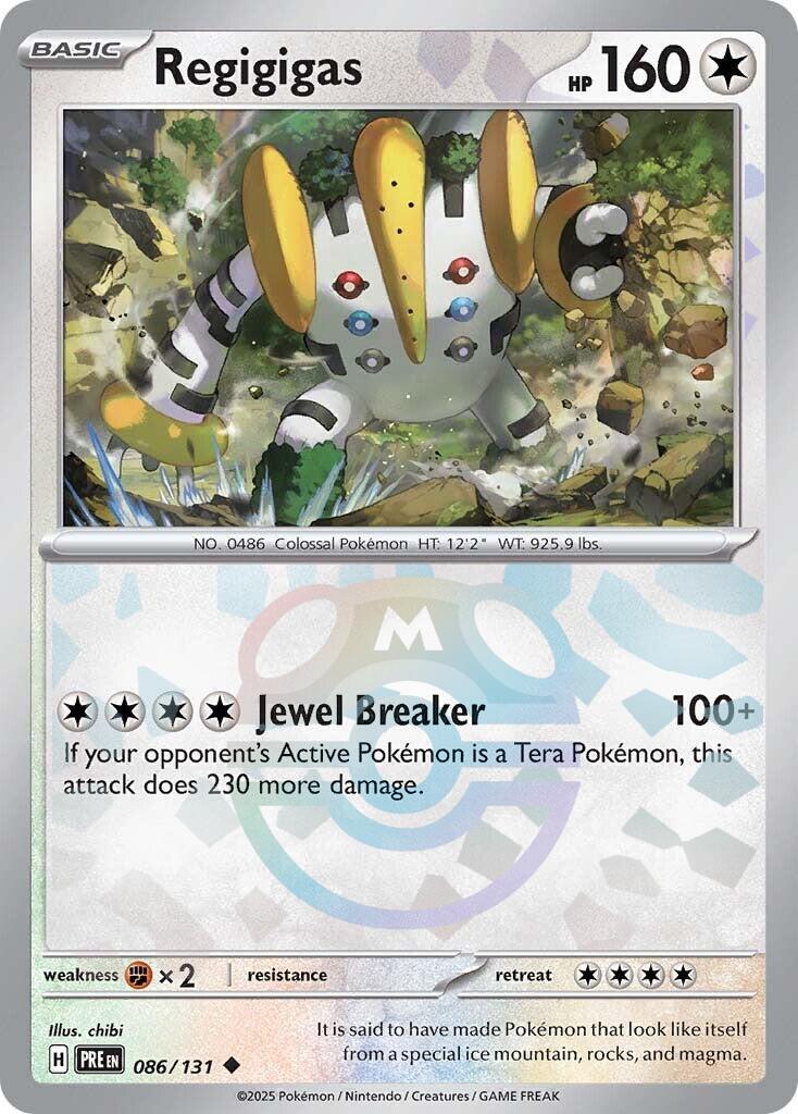 Regigigas (086/131) (Master Ball Pattern) [Scarlet & Violet: Prismatic Evolutions] | Card Citadel