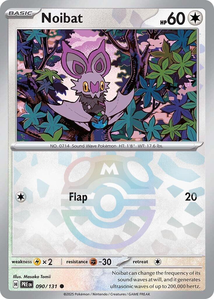 Noibat (090/131) (Master Ball Pattern) [Scarlet & Violet: Prismatic Evolutions] | Card Citadel