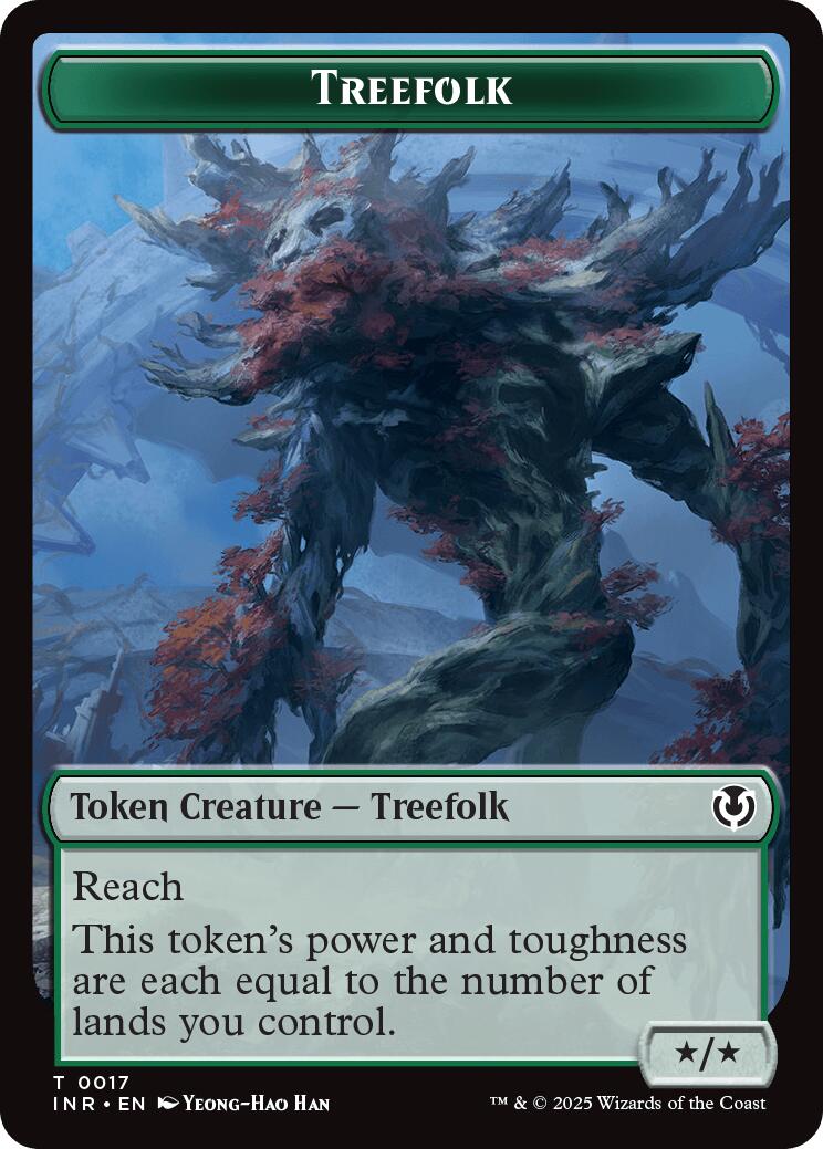 Treefolk // Emblem - Wrenn and Seven Double-Sided Token [Innistrad Remastered Tokens] | Card Citadel