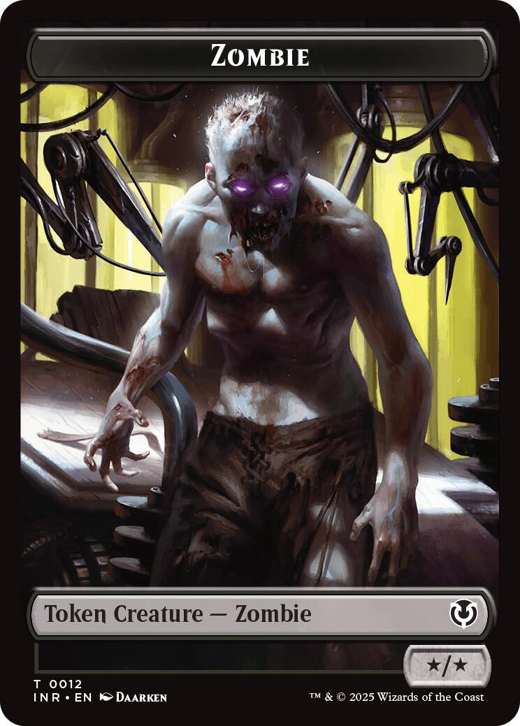 Zombie (0011) // Zombie (0012) Double-Sided Token [Innistrad Remastered Tokens] | Card Citadel