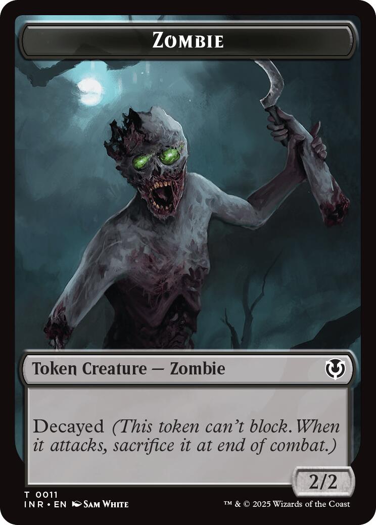 Zombie (0011) // Zombie (0012) Double-Sided Token [Innistrad Remastered Tokens] | Card Citadel