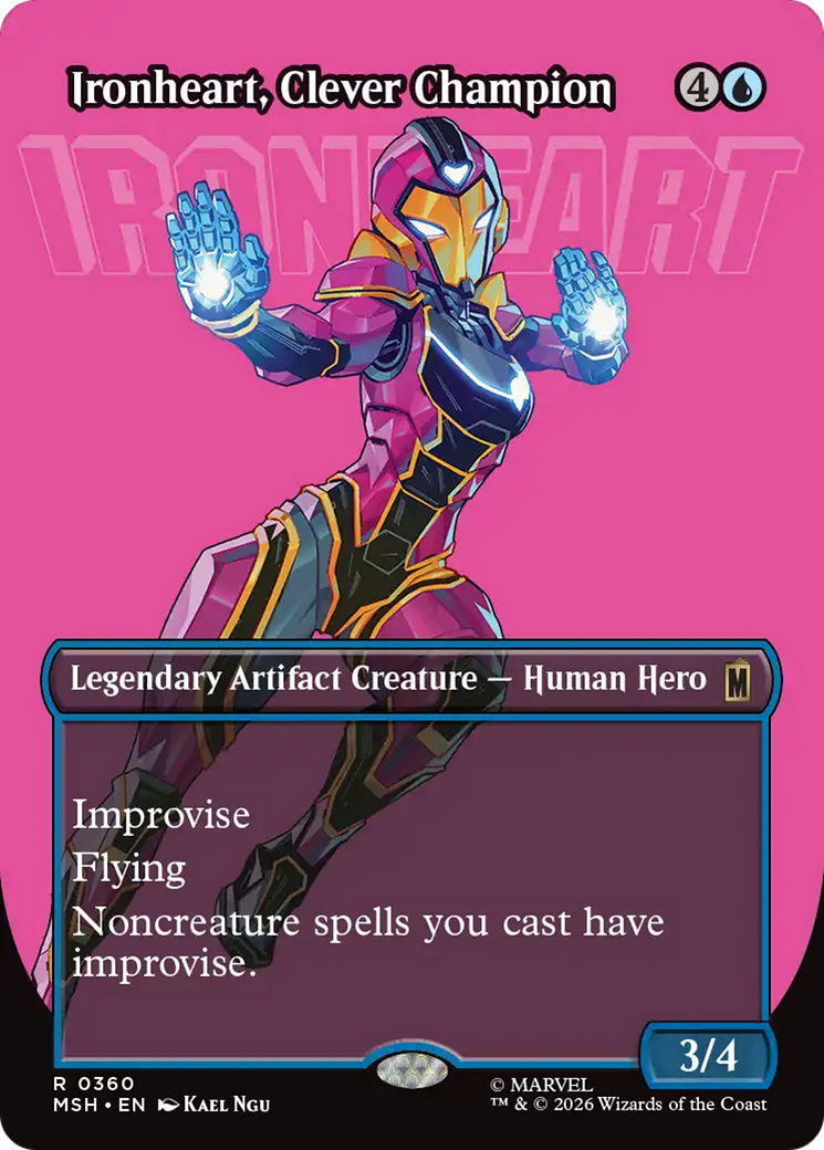 Ironheart, Clever Champion (Borderless) [Marvel Super Heroes] | Card Citadel