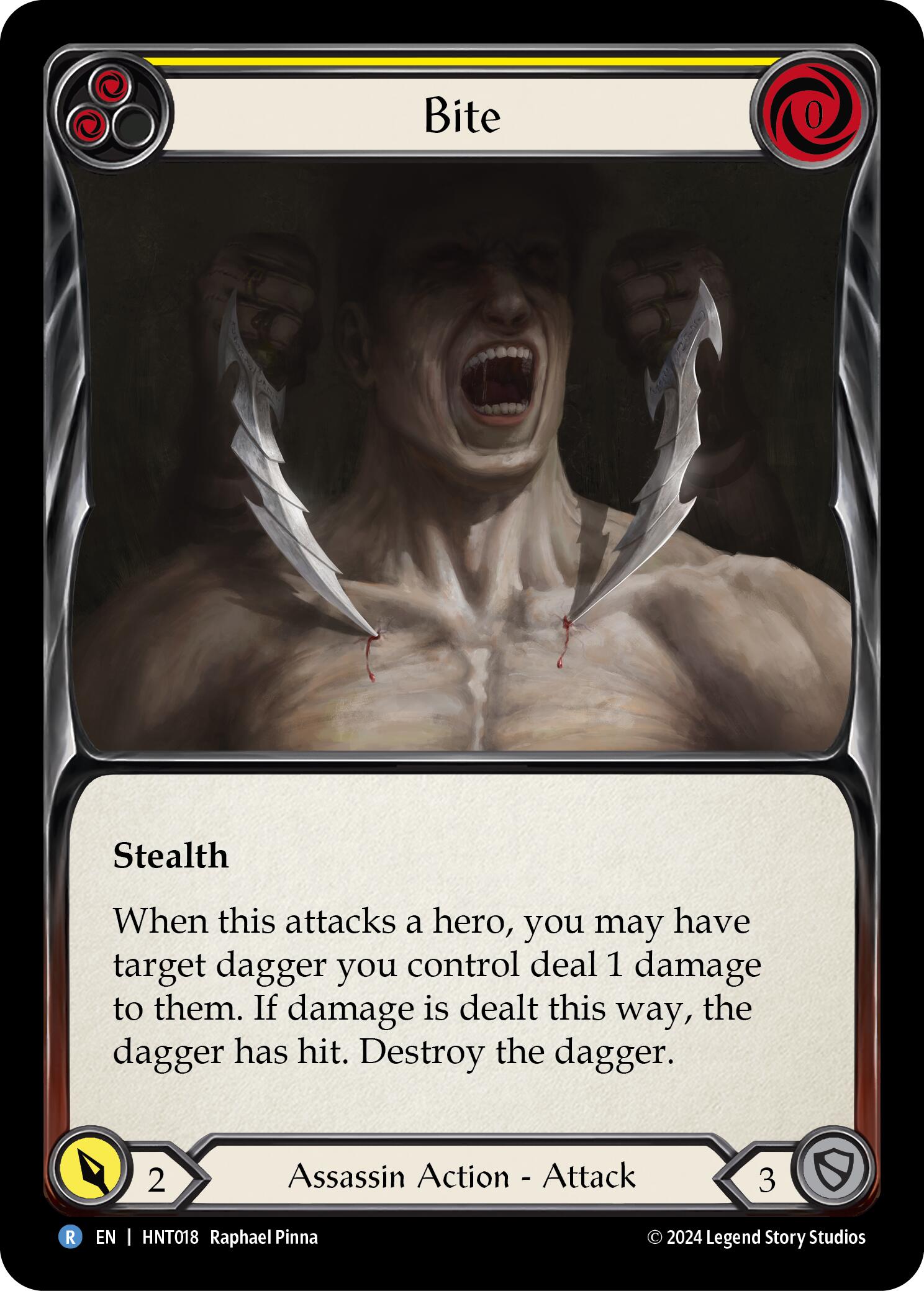 Bite (Yellow) [HNT018] (The Hunted) | Card Citadel
